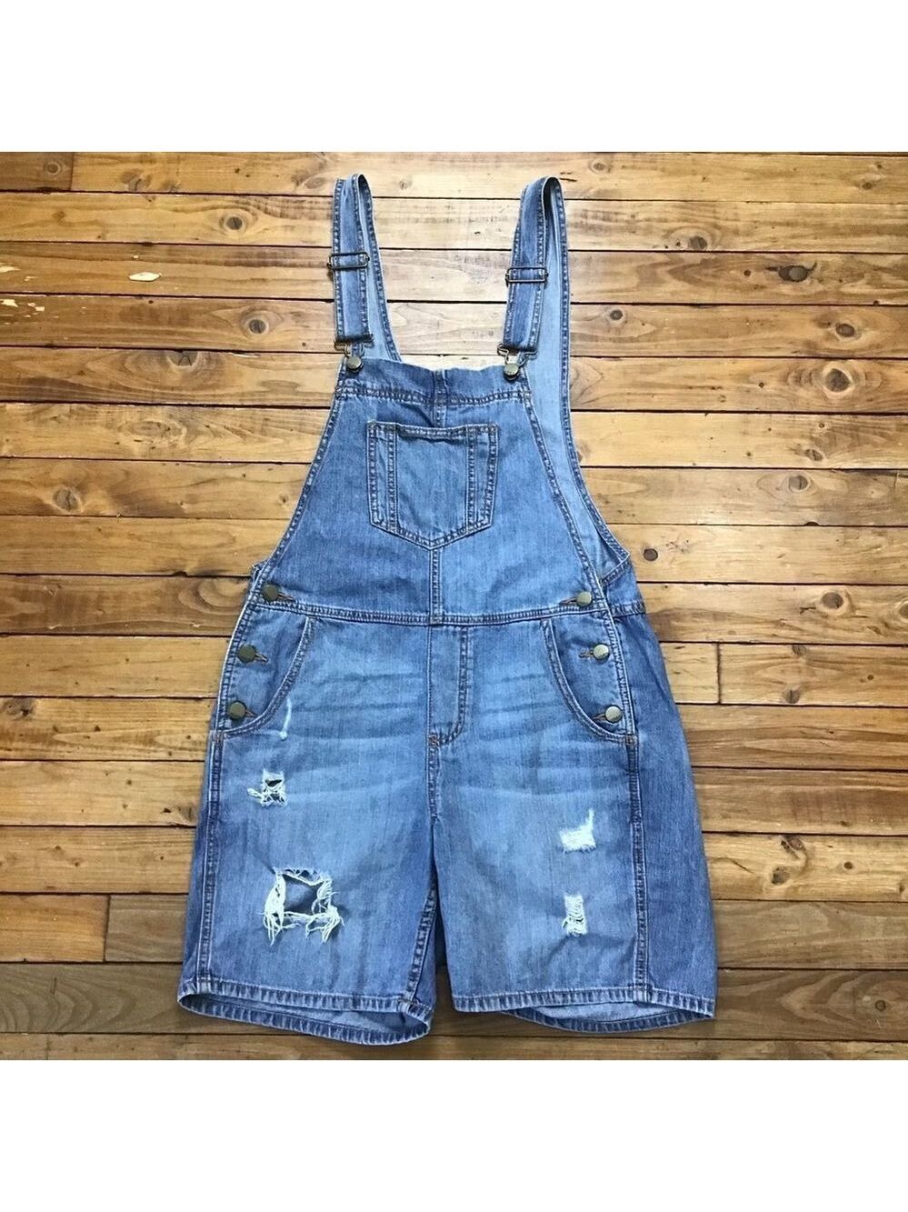 𝅺GAP ripped distressed jeans shortall unisex